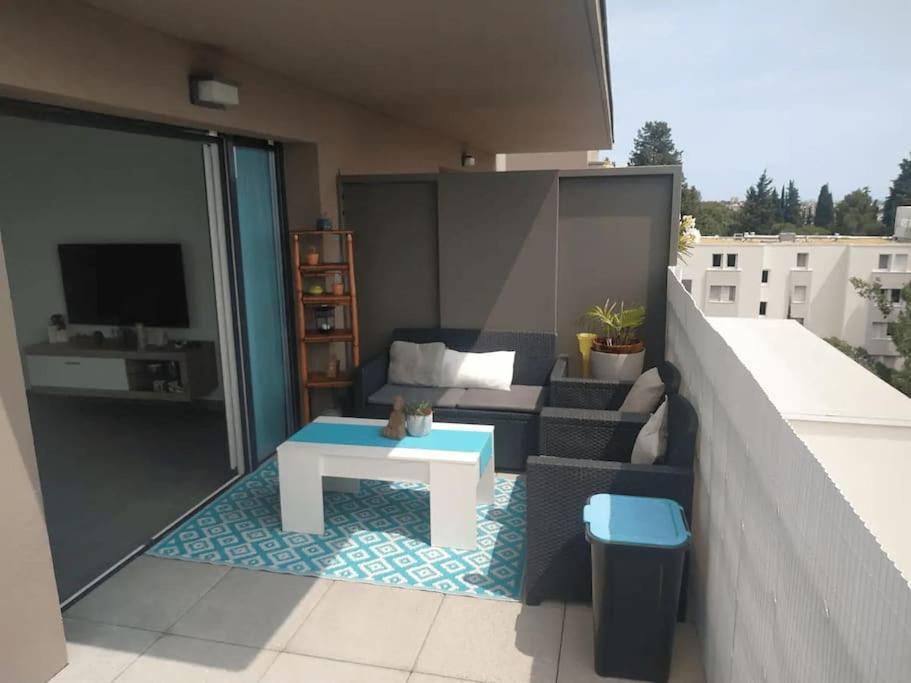 Arceaux Montpellier Splendide Roof Top Duplex Climatise Exterior foto